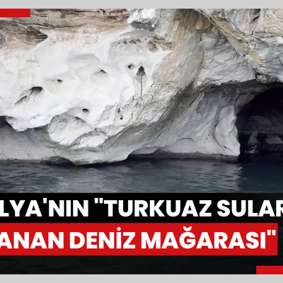 Antalyanın "turkuaz sularına saklanan deniz mağarası" doğaseverler ve fotoğraf tutkunlarının gözdesi