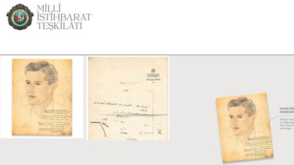 MİT, Nazım Hikmet'e ait arşiv belgesi paylaştı
