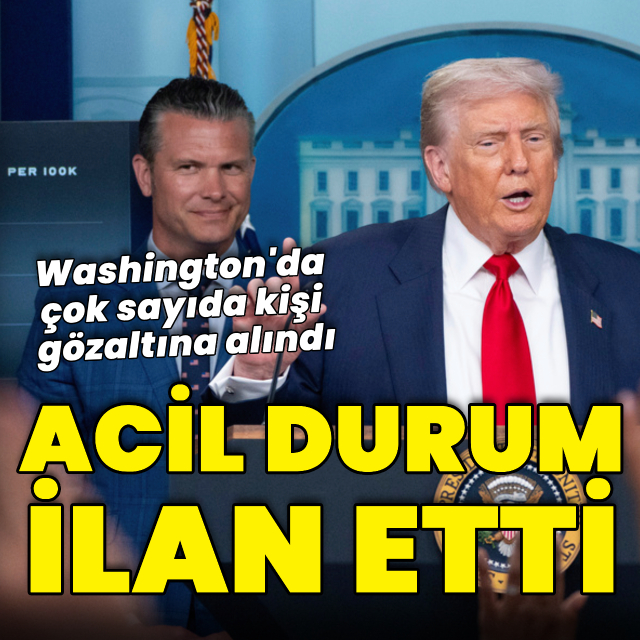 Trump acil durum ilan etti: Çok sayıda kişi gözaltına alındı