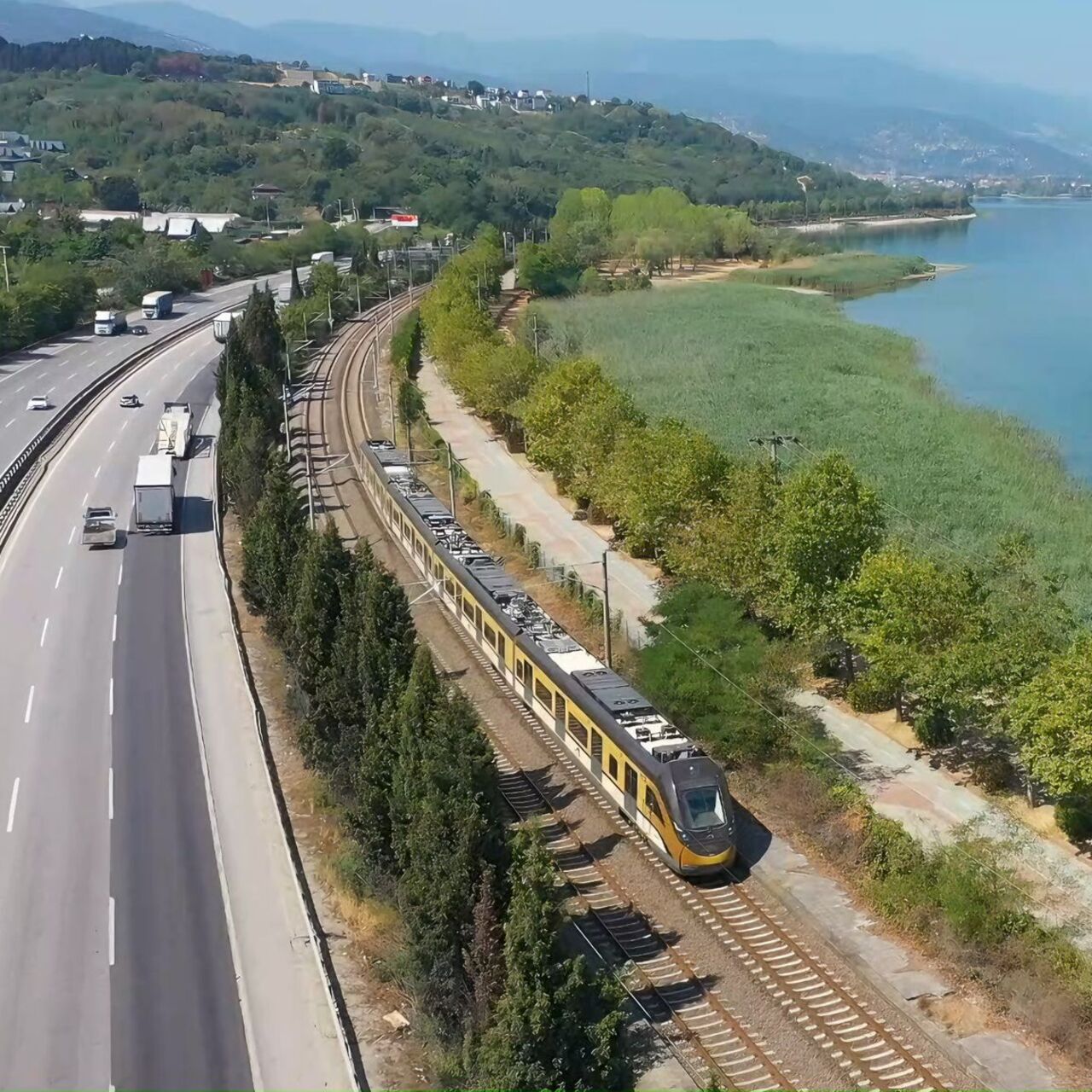 Yerli banliyö tren setinde son testler