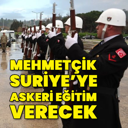Mehmetçik Suriye'ye askeri eğitim verecek