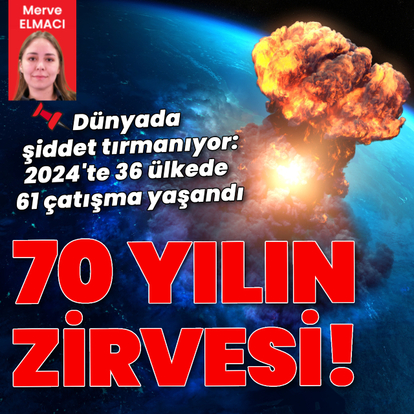Dünyada şiddet tırmanıyor: Çatışmalar 70 yılın zirvesinde