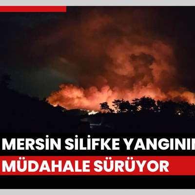 Mersin'de yangın devam ediyor