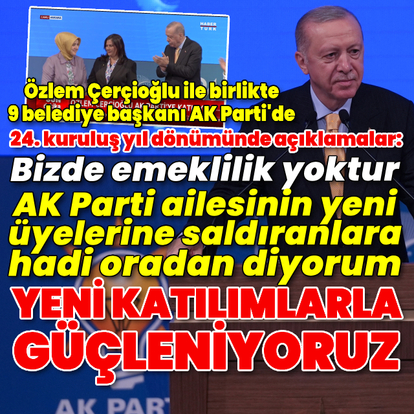 AK Parti'nin 24. kuruluş yıl dönümünde açıklamalar