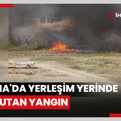 Adana'da yerleşim yerinde korkutan yangın
