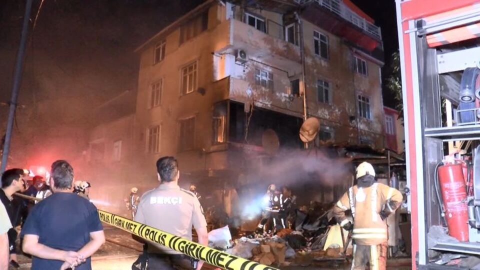 Çorap atölyesinde yangın