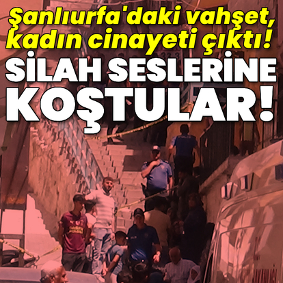 Şanlıurfa'daki vahşet, kadın cinayeti çıktı!