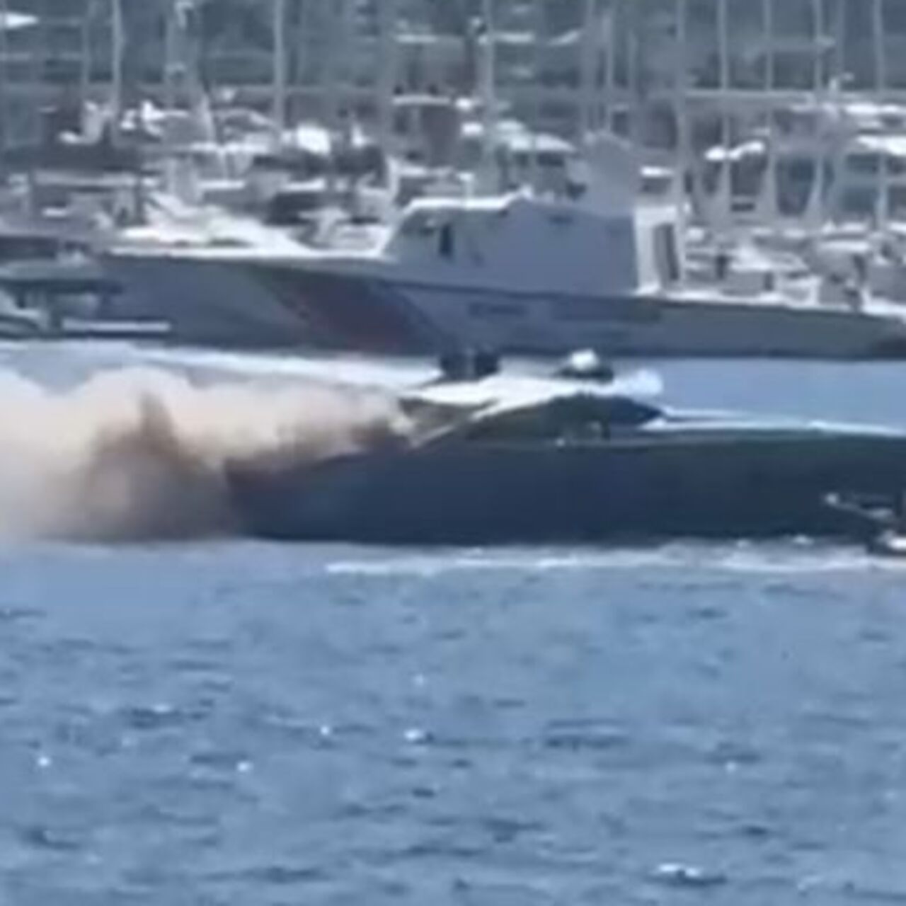 Bodrum'da motoryatta yangın çıktı