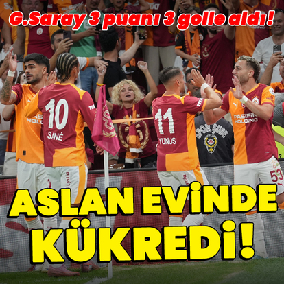 Galatasaray 3 puanı 3 golle aldı!