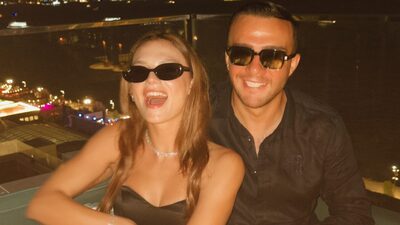 Yeni yaşını sevgilisiyle kutladı