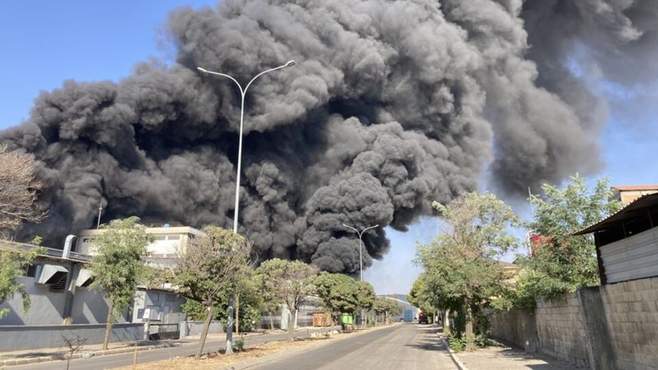 Gaziantep'te fabrika yangını!
