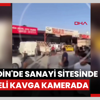 Mardin'de sanayi sitesinde levyeli kavga kamerada: 1 ölü