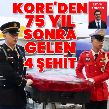 Kore'den 75 yıl sonra gelen 4 şehit
