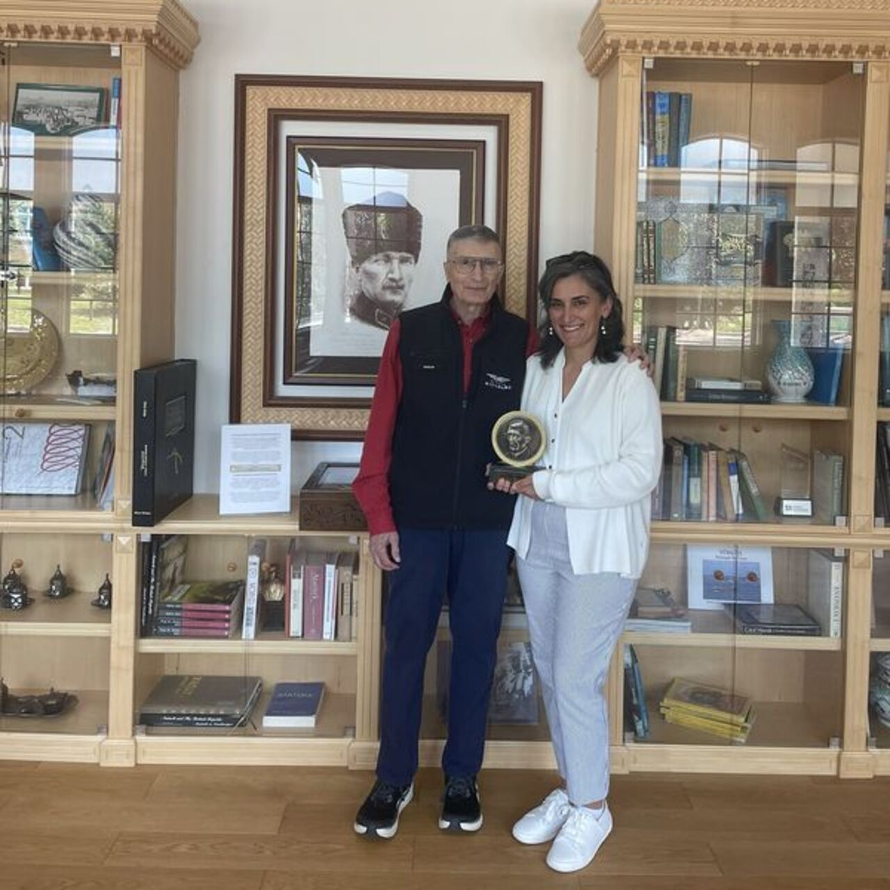 Aziz Sancar ile Canan Dağdeviren, ABD'de buluştu