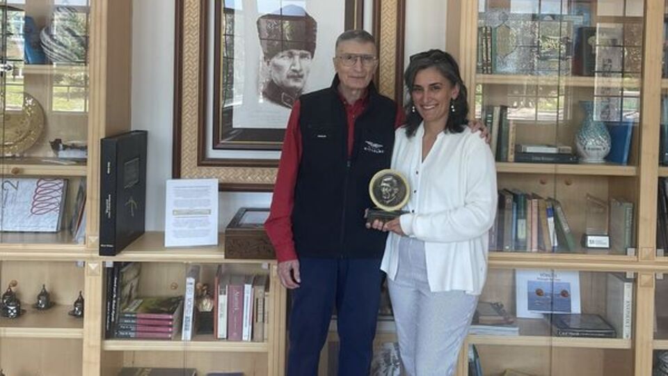 Aziz Sancar ile Canan Dağdeviren, ABD'de buluştu