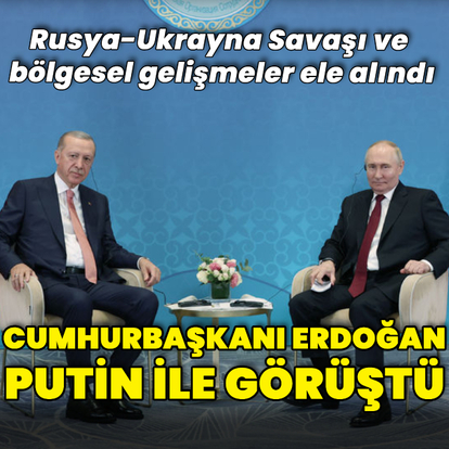 Cumhurbaşkanı Erdoğan, Putin'le görüştü