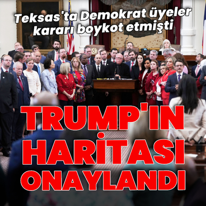 Teksas'ta Cumhuriyetçiler Trump'ın desteklediği haritayı onayladı