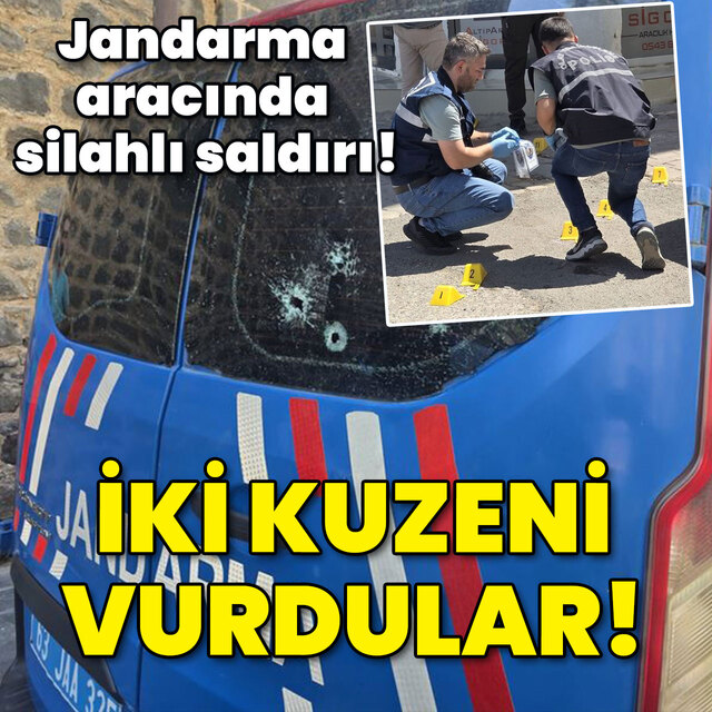 Jandarma aracında silahlı saldırı! İki kuzeni vurdular!