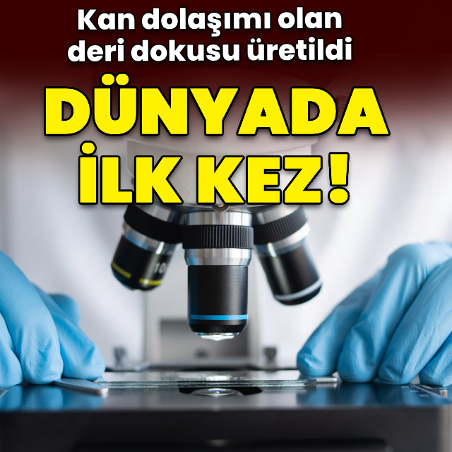 Dünyada ilk kez kan dolaşımı olan deri dokusu üretti