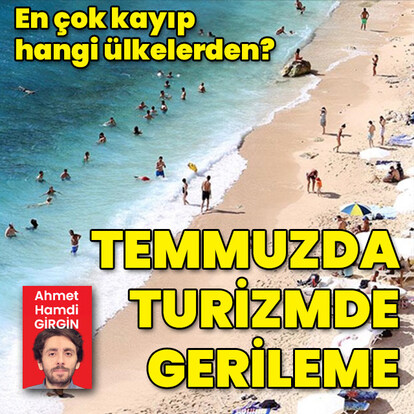 Turist sayısında gerileme