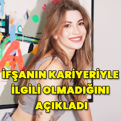İfşanın kariyeriyle ilgili olmadığını açıkladı