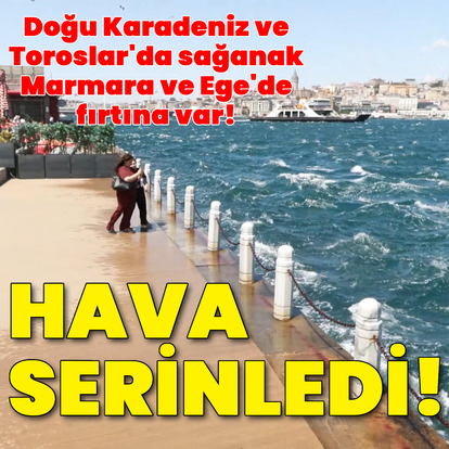 Kuvvetli rüzgar ve sağanak yağmur uyarısı!