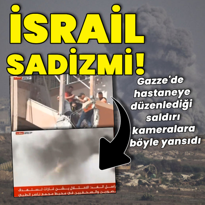 İsrail Gazze'de hastaneye saldırdı!