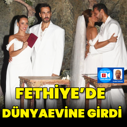 Fethiye'de evlendiler