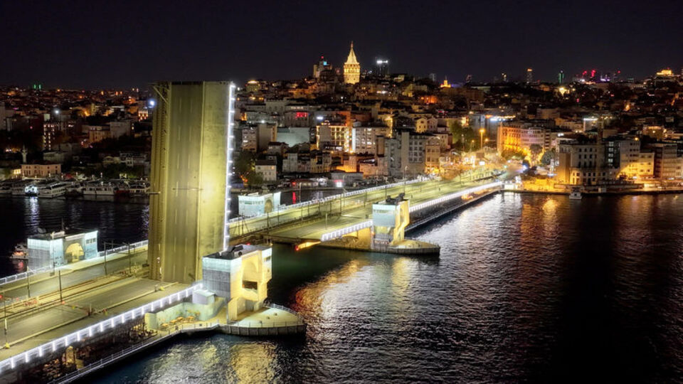 Yeni Galata Köprüsü'nde bakım onarım çalışması