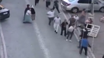 Yumruklu sopalı kavga!