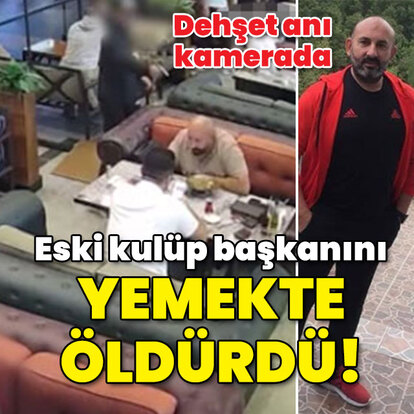 Eski kulüp başkanına kanlı infaz kamerada!
