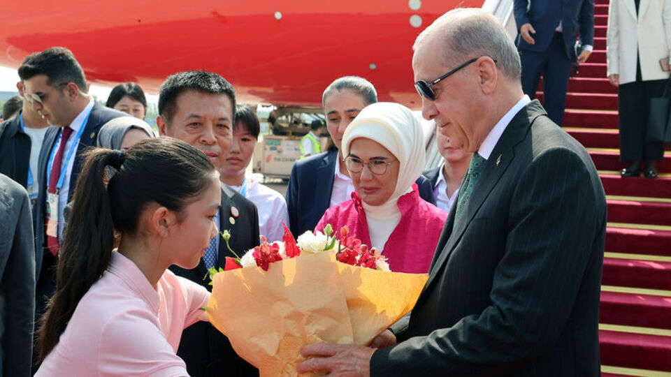 Cumhurbaşkanı Erdoğan, Çin'e geldi