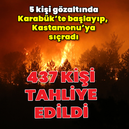 Karabük, Kastamonu ve Denizli'de yangın!