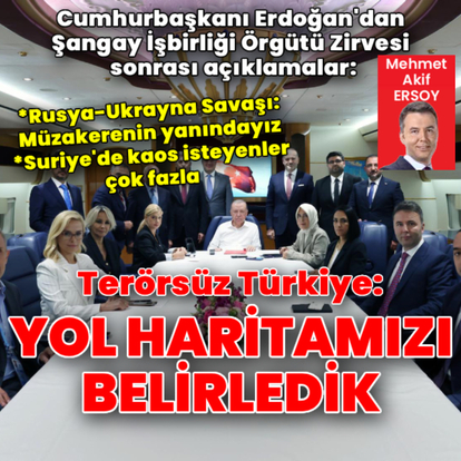 Cumhurbaşkanı Erdoğan: Terörsüz Türkiye yol haritamız belli