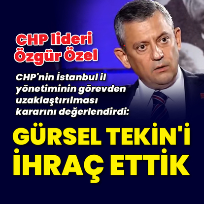 Özgür Özel: Kararı tanımıyoruz