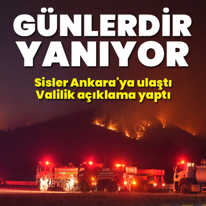 Kastamonu yangını Ankara'yı etkiledi