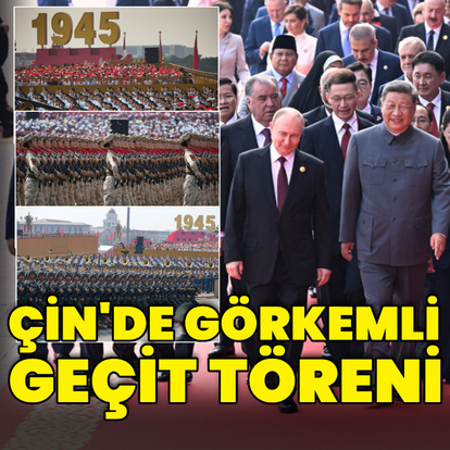 Tiananmen Meydanı'nda askeri geçit töreni