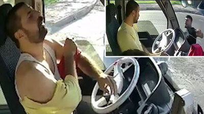 Halk otobüsü şoförünü camdan uzanıp bıçakladı!