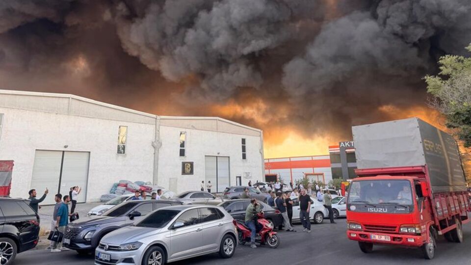 Kayseri'deki fabrikada yangın