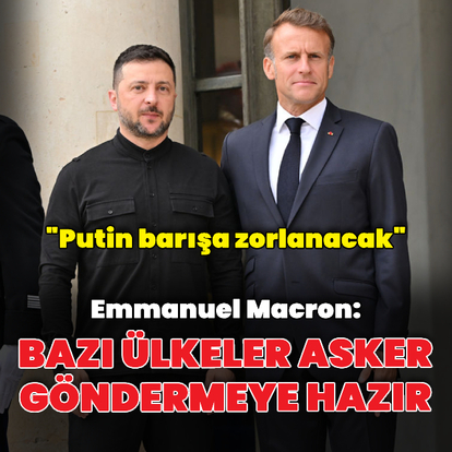 Macron ile Zelenskiy açıklamalarda bulundu