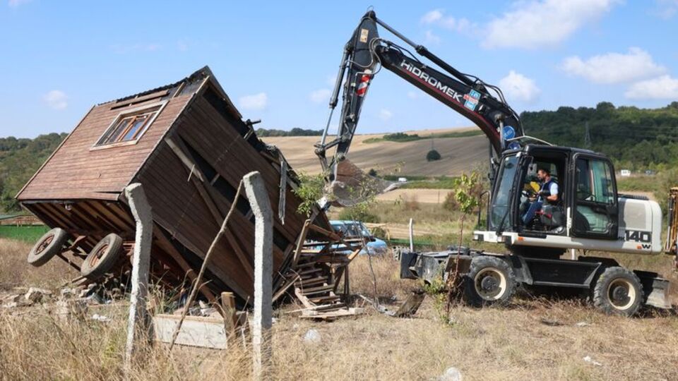 Terkos havzasındaki yapılar yıkıldı