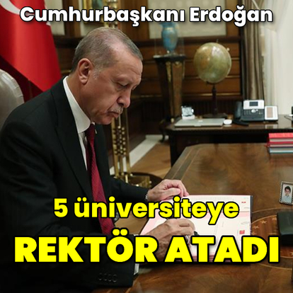 Rektör atamaları Resmi Gazete'de