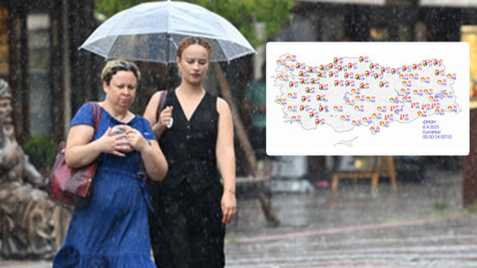 Meteoroloji saat verdi! 8 kent için 'sarı' alarm! 6 bölgede sağanak!