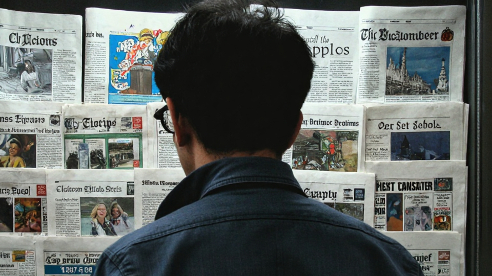 Bütün gazeteleri okuması dikkat çekti!