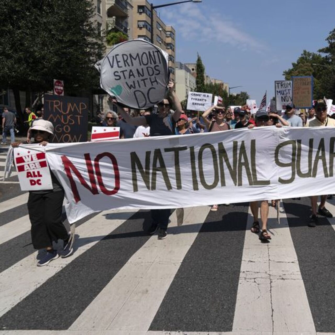 Washington'da Trump protestosu