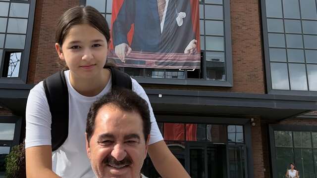 "Babamla okulun ilk günü"