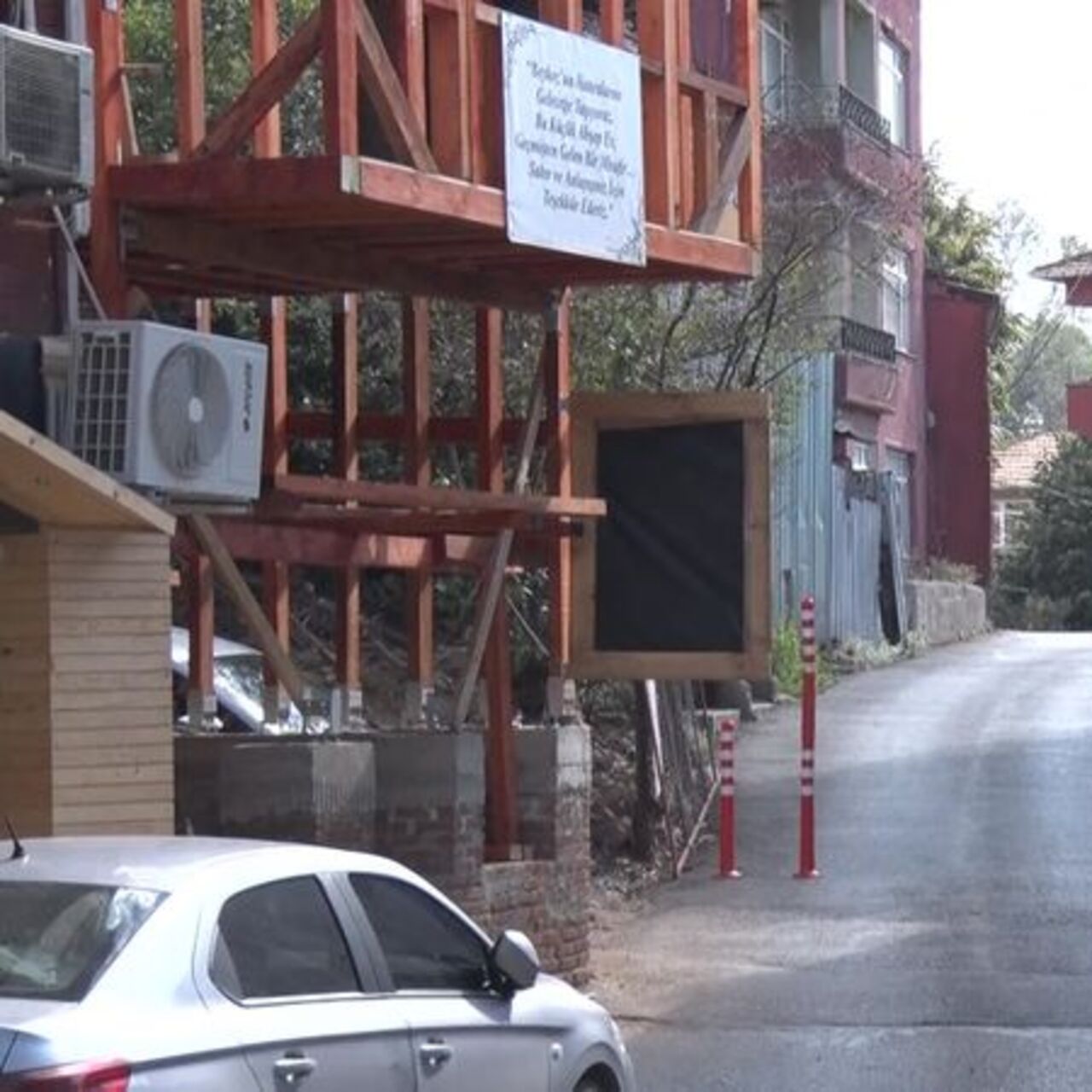 Beykoz'da tarihi yapı inşaatında "yol" tepkisi