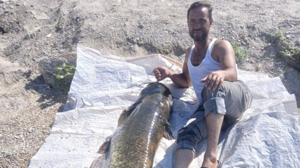 Oltayla yakaladı: 2 metre