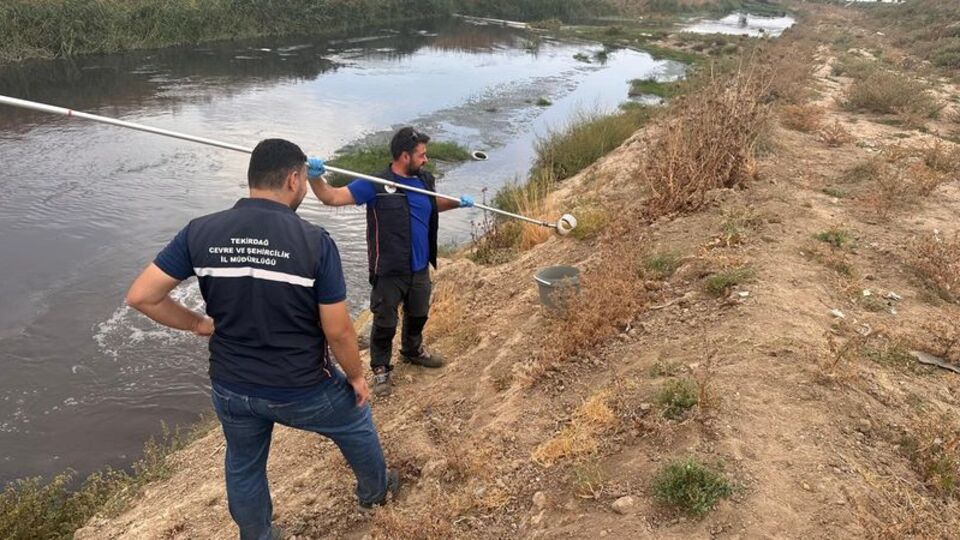 Çorlu Çayı'na yapılan atık su deşarjına inceleme