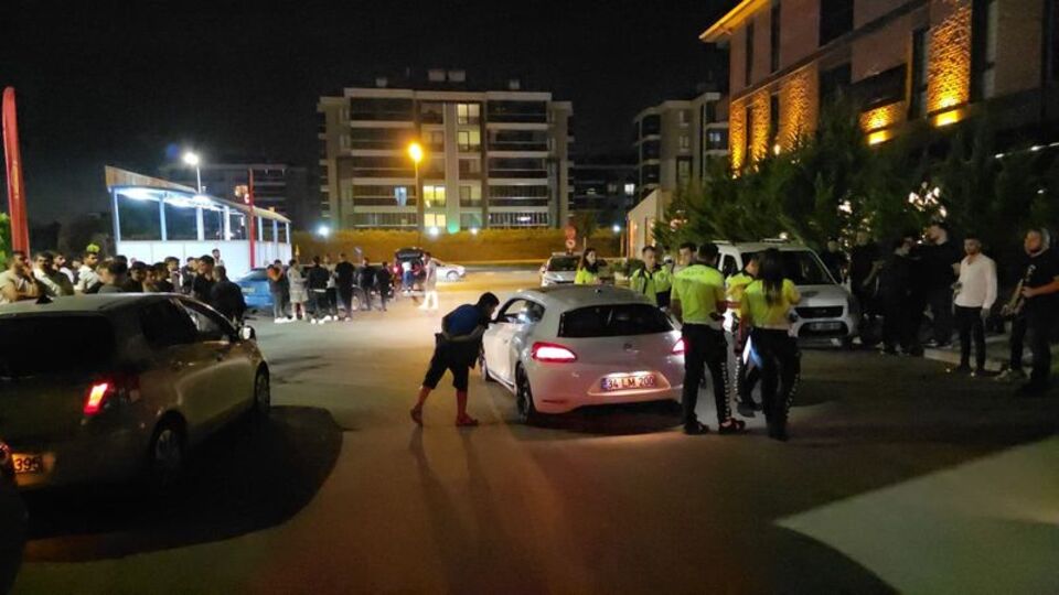 Drift yapıp, polisten kaçtı: 65 bin TL ceza